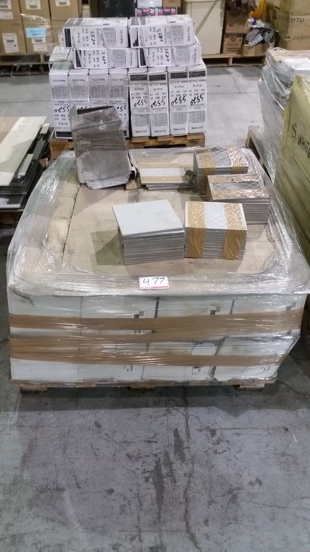 LOT - ASSORTED SKID OF TILES