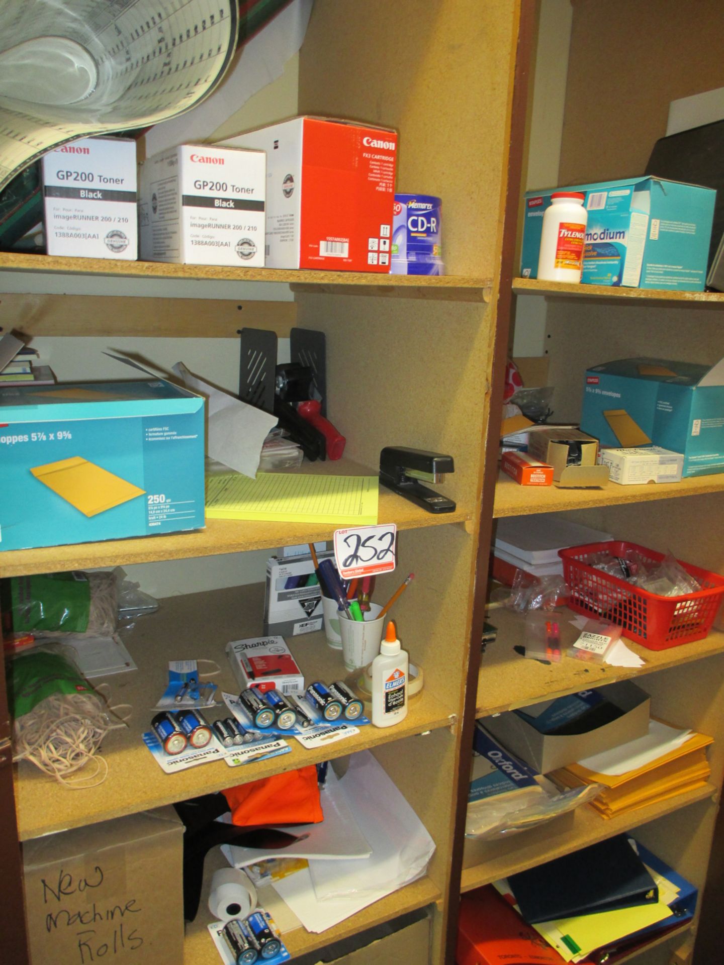 LOT - OFFICE SUPPLIES (IN CABINET)