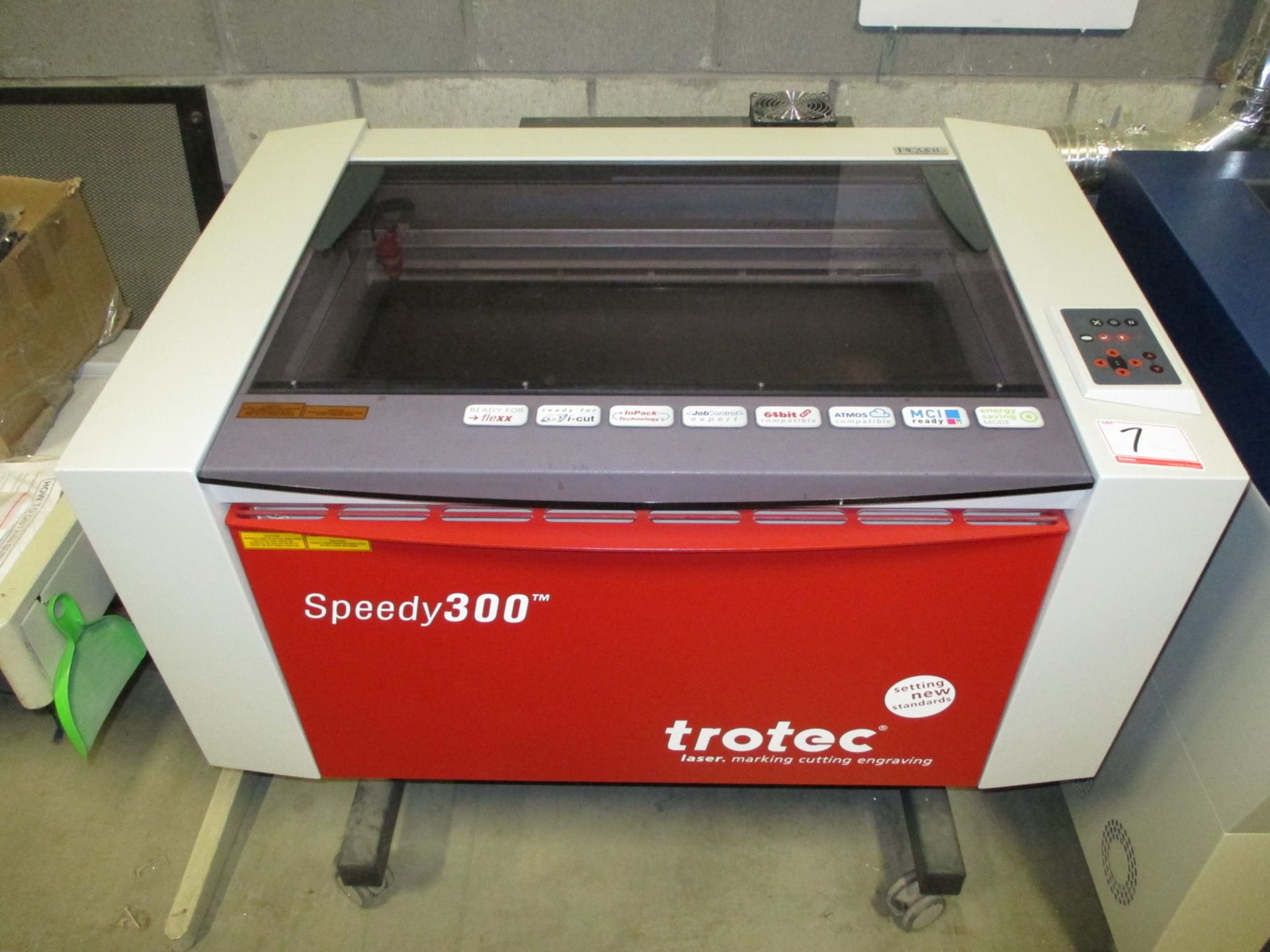 2011 TROTEC LASER MODEL SPEEDY300 C60 60-WATT LASER ENGRAVER, S/N S3-2541 C/W EXHAUST UNIT