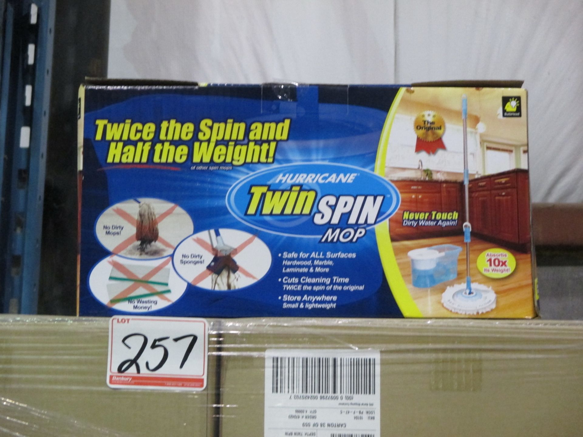 PIECES - HURRICANE TWIN SPIN MOPS (4 PCS/BOX - 11 BOXES)