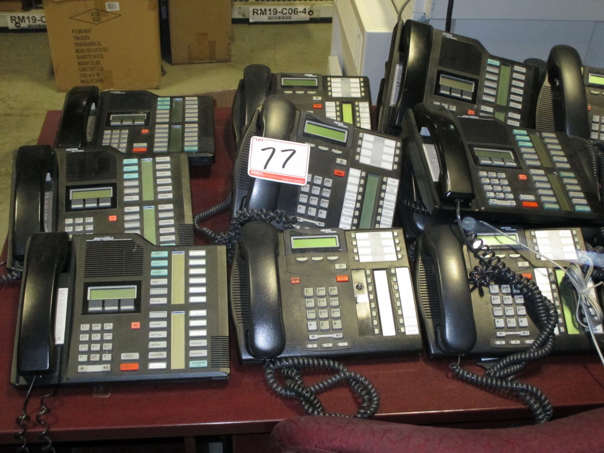 LOT - NORTEL TELEPHONE SYST4EM W/ 2 VOICEMAIL UNITS, 50 HANDSETS - Image 2 of 2