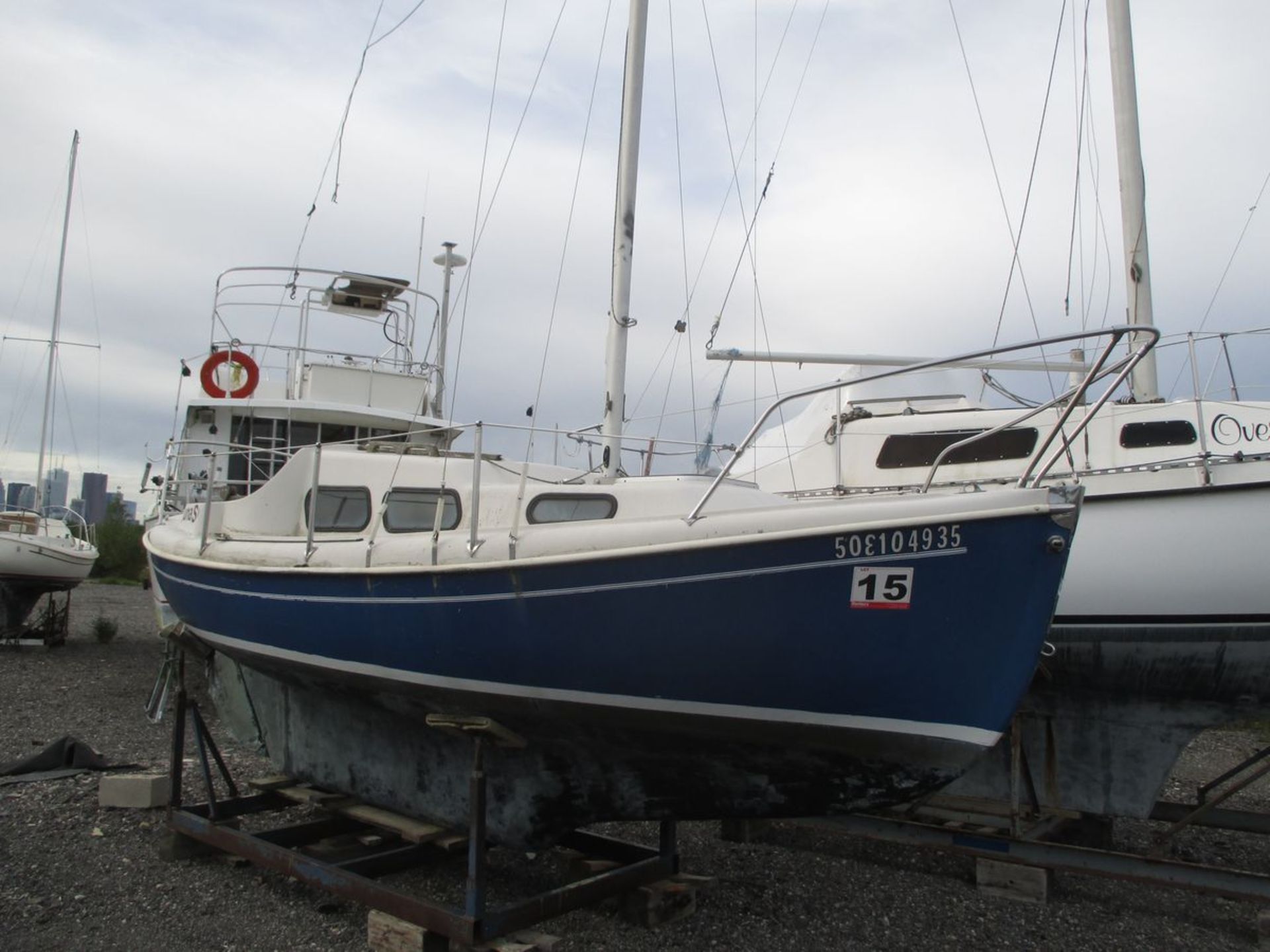 1978 HALMAN NORDICA 20'L / 8' BEAM SAILBOAT W/ CARRIAGE (NO SAILS), S/N 4HL002290878, REG#