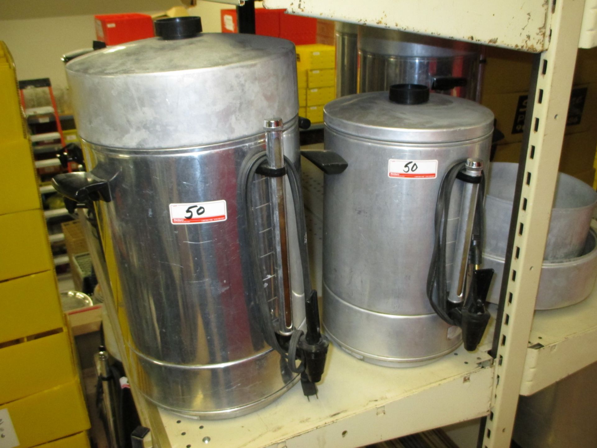 LOT - (2) GENERAL 55 & 100 CUP COFEE MAKERS