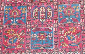 kleiner Persischer Bidjar Anilinfarben und Naturfarben, Baumwolle auf wolle, sehr feine Knüpfung