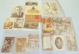Konvolut historischer Fotographien ca 30 historische Fotographien und Postkarten,u.A.1.WK,2.WK,teils