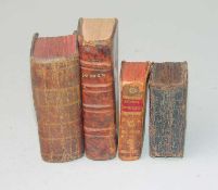 4 Miniaturbücher 18. JH. Justini Historiarum ex trogo pompeio Lemovicis 1752, Joh. Angelis