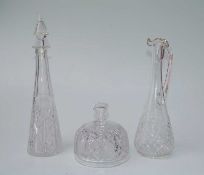 Konvolut Kristall-Glas, 1. Hälfte 20. Jhd. farbloses Kristallglas mit Ährenschliff, bestehend aus