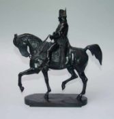 Fremiet, Emmanuel (1824 Paris- 1910 ebenda): Napoleon zu Pferde Bronze mit dunkler Naturpatina,