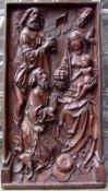 Anbetung der Hirten - nach gotischem Vorbild Neuzeitliches Reliefgussverfahren, Höhe 105x55cm
