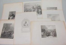 29 Blatt Napoleon Kupferstiche und Radierungen 19. Jh Teilweise aus 'Galeries Historiques de