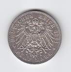 Sachsen, Albert, 5 Mark 1891 E. vz-. - Image 2 of 2
