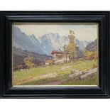 Retzlaff, Ernst Carl Walter (1898 Berlin 1976) "Im Karwendel", so verso betitelt. Öl/Lwd., re. u.