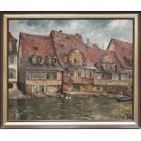 Rabes, Max Friedrich Ferdinand (1868 Samter-Wien 1944) "Alt Bamberg", so rückseitig auf Keilrahmen