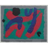 van Oel, Walter (geb. 1942 in Den Haag) Ohne Titel - abstrakte Komposition. Farblithographie, re. u.