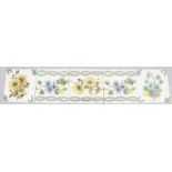 Alte Wandfliesen, Villeroy & Boch. a) 151 Fliesen (D. 14,7x 14,7 cm) Motiv "gelbe Blüten", für 3,