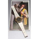 Herrenarmbanduhr "CERTINA Chronometer Newport". Stahl-Gehäuse mit vergoldeter Lunette. Schwarzes