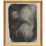 Kaplan, Anatoli Lwowitsch (1902 Rahatschou - Leningrad 1980) Frauen mit der Tora. Lithographie (
