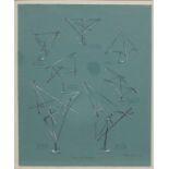 Rickey, George (1907 South Bend - Saint Paul 2002) "Tetrahedron Variations", so in der Platte