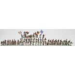 Große Sammlung vollplastische Zinnfiguren "Die Schlacht bei Waterloo". Im Maßstab 4 cm und bemalt.
