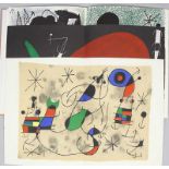 Miró, Joan (1893-1983) "L'Oiseau solaire. L'Oiseau lunaire. Étincelles". Derrière le miroir (Nr.