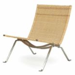 Kjaerholm, Poul (1929 Osterva - Hillerod 1980) Lounge Sessel (easy chair) "PK-22". Gebürstetes