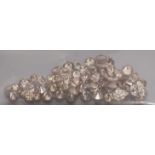 Lot ungefasster Brillanten, zus. 10,15 ct. Cognacfarben/light brown in verschiedenen Farbnuancen.