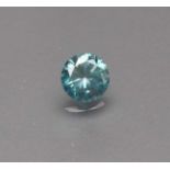 Ungefasster Brillant, 0,45 ct. Blue (behandelt)/pi.