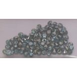 Lot ungefasster Brillanten, zus. 10 ct. Blue/green in verschiedenen Farbnuancen (behandelt).