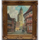 Geyer, Fritz (1870 Nürnberg - Tübingen 1947) "Braunschweig", so auf dem Keilrahmen betitelt und