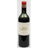 Flasche Rotwein "Chateteau-Margaux 1955". Premier Grand Cru Classé. Füllmenge unterhalb der