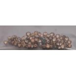 Lot ungefasster Brillanten, zus. 10 ct. Cognacfarben/light brown in verschiedenen Farbnuancen,