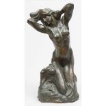 Rodin, Auguste René Francois (1840-1917), nach "La toilette de Vénus". Bronze mit brauner Patina.