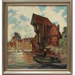 Graf, Gerhard (1883 Berlin 1960) Danzig mit Kranentor. Öl/Lwd., re. u. sign. 70x 65 cm. R.