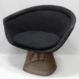 Platner, Warren (1919 Baltimore - New Haven 2006) Lounge-Sessel "Model No. 1725 a".