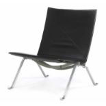 Kjaerholm, Poul (1929 Osterva - Hillerod 1980) Lounge Sessel (easy chair) "PK-22". Gebürstetes