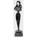 Archipenko, Alexander (1887 Kiew - New York 1964), nach "Egyptian Motif",1917. Bronze mit schwarz-