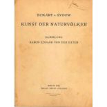 Kunst der Naturvolker, Eckart v. Sydow, Berlin, 1932