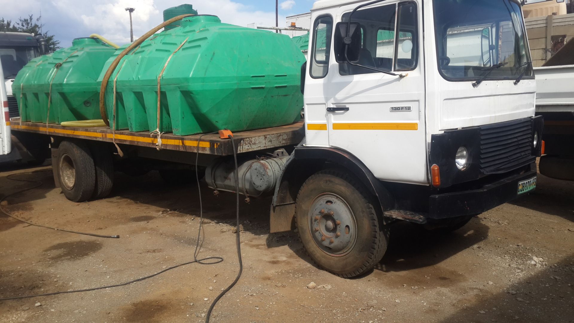 Samag 130 F12 Flatdeck  Truck with Water Tanks