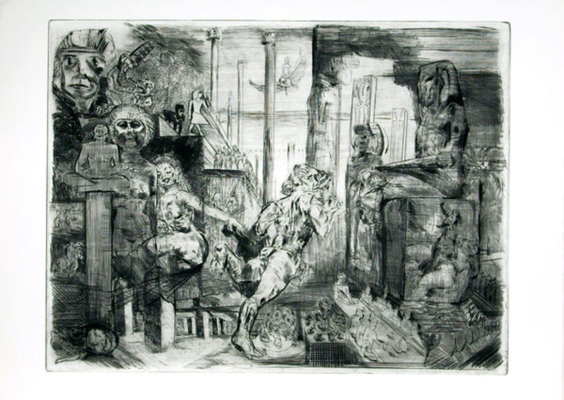 Gille, Sighard Radierung auf Hahnemühle Bütten, 49 x 64,1 cm Zu Thomas Mann: Joseph in Ägypten (