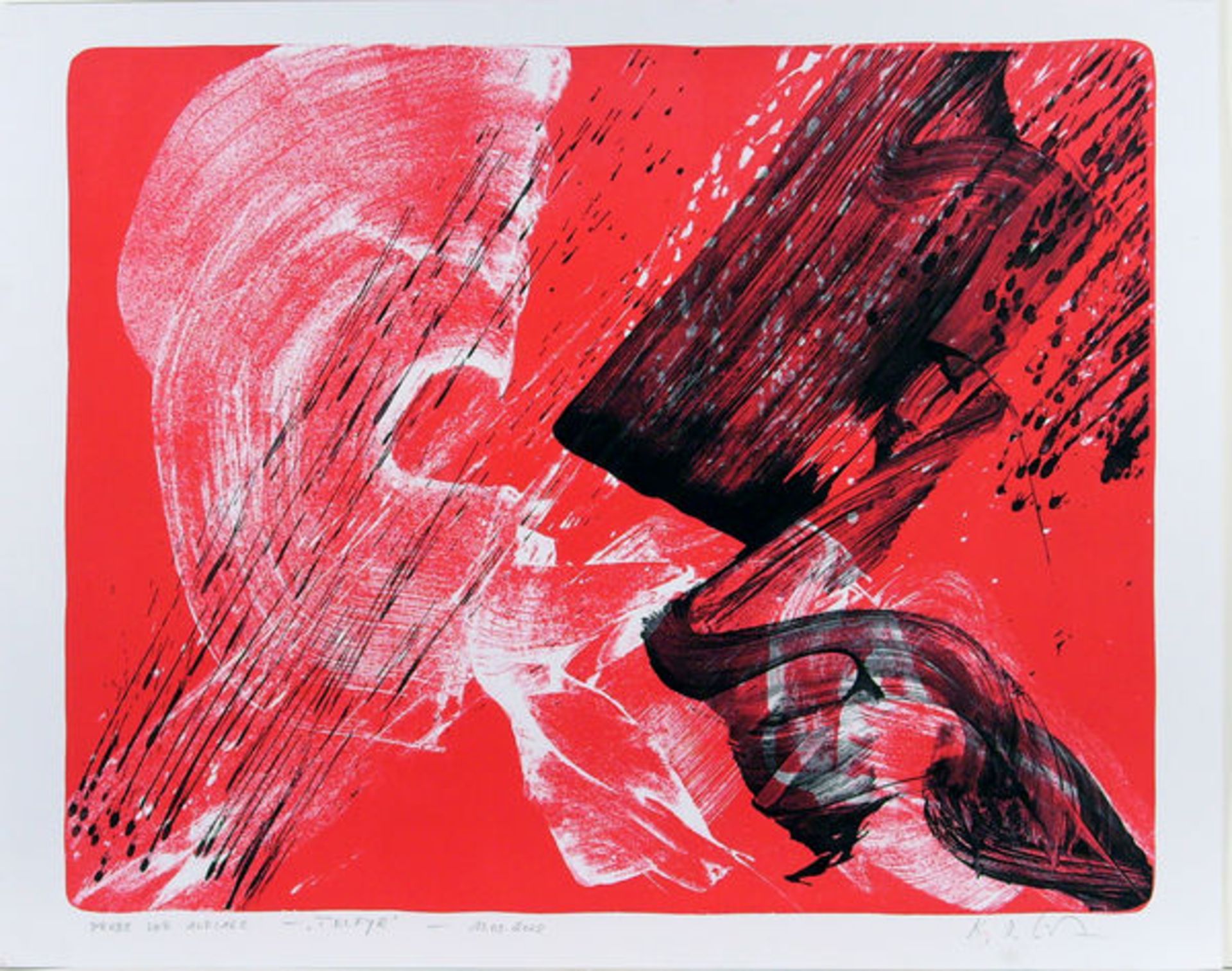 Götz, Karl Otto Farblithographie auf glattem Karton, 63,5 x 80 cm Telfyr (2002) Hügelow 207.