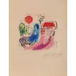 Farblithographie Marc Chagall1887 Witebsk - 1985 Saint-Paul-de-Vence "Maternité au centaure" 1957 u.