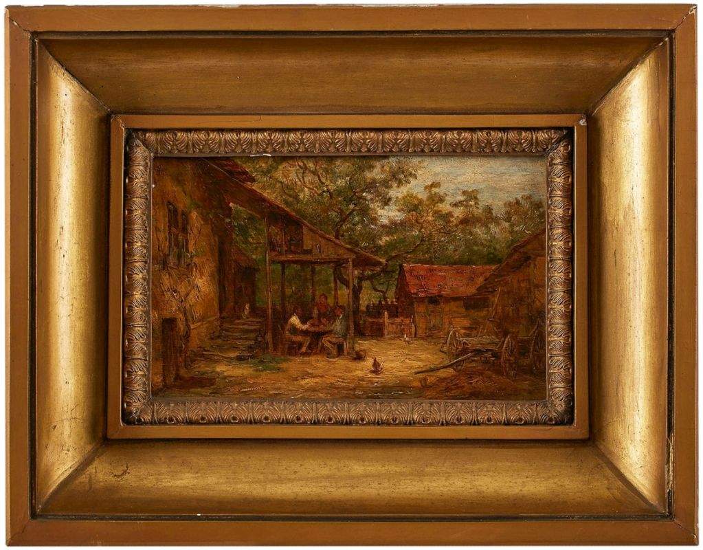 Gemälde Anton Burger1824 Frankfurt - 1905 Kronberg Genre- u. Landschaftsmaler, lernt zunächst beim - Image 2 of 2