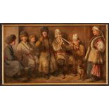 Gemälde Wilhelm Amandus Beer1837 Frankfurt - 1907 Frankfurt "Singende russische Kinder (Costum aus