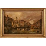 Gemälde August von Siegen1820 Wien - 1883 unbekannt "Venedig" u. re. sig. Aug. Siegen Öl/Holz, ca 31