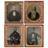 4 DaguerreotypienAnonym "Porträts vierer Männer verschiedener Generationen" 1/6 - Platten (teilw.