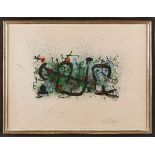 Farblithographie Joan Miró1893 Barcelona - 1983 Palma de Mallorca "Ma de Proverbis" 1970 u. re.