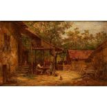 Gemälde Anton Burger1824 Frankfurt - 1905 Kronberg Genre- u. Landschaftsmaler, lernt zunächst beim