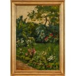 Gemälde Fritz Wucherer1873 Basel - 1948 Kronberg "In meinem Garten" u. li. sign. u. dat. F. Wucherer