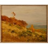 Gemälde Nelson G. Kinsley1863 Canton - 1945 Kronberg "Herbst im Taunus" u. li. sign. Kinsley Öl/
