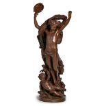 Gr. Bronze nach Jean Baptiste Carpeaux(1827 Valenciennes - 1875 Courbevoi) "Le Génie de la Danse" um